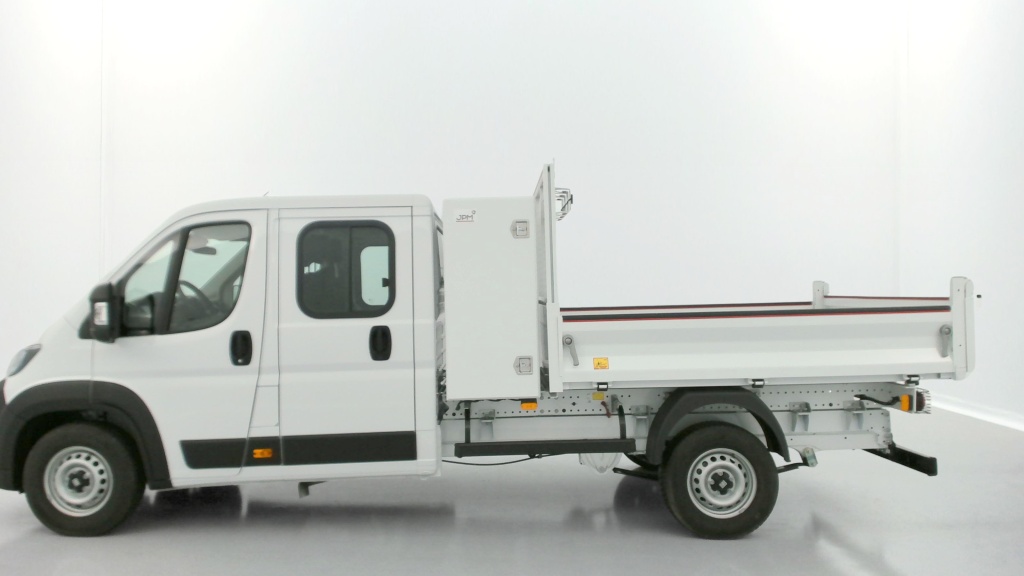 FIAT Ducato cabine approfondie L4 3.5t Maxi 2.2 180ch Heavy Duty Benne Aluminium + Coffre JPM - ref: 8-GLI00050391 - Photo 4