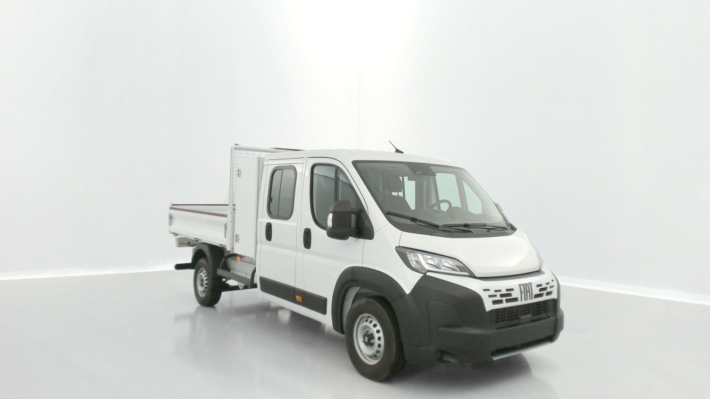 FIAT Ducato cabine approfondie L4 3.5t Maxi 2.2 180ch Heavy Duty Benne Aluminium + Coffre JPM - ref: 8-GLI00050391 - Photo 1