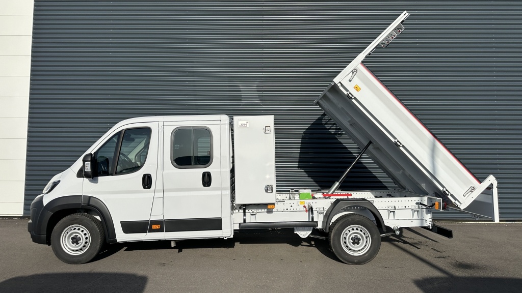FIAT Ducato cabine approfondie L4 3.5t Maxi 2.2 180ch Heavy Duty Benne Aluminium + Coffre JPM - ref: 8-GLI00050391 - Photo 13