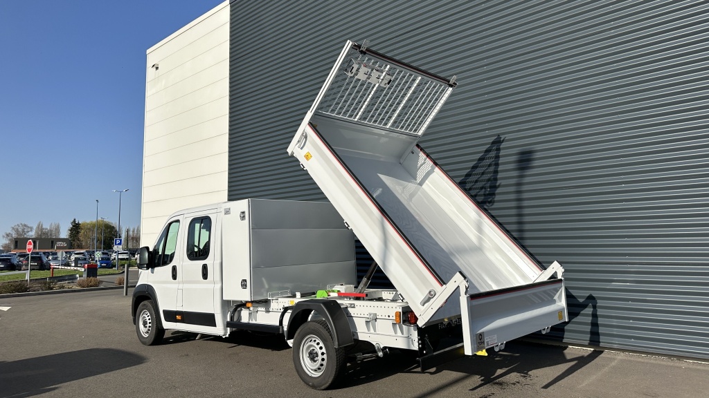 FIAT Ducato cabine approfondie L4 3.5t Maxi 2.2 180ch Heavy Duty Benne Aluminium + Coffre JPM - ref: 8-GLI00050391 - Photo 14