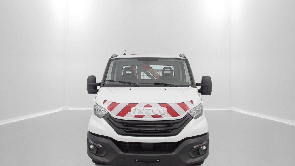 IVECO Daily 35S14H 3750 2.3 136ch Benne Alu JPM + Grue PK 2900 - ref: 8-GLI00270998 - Photo 2